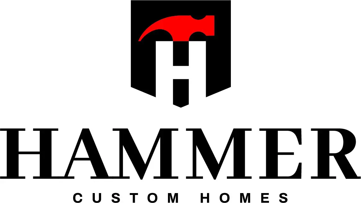 A hammer custom homes logo is shown.