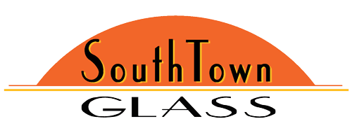 A picture of the south town glass logo.